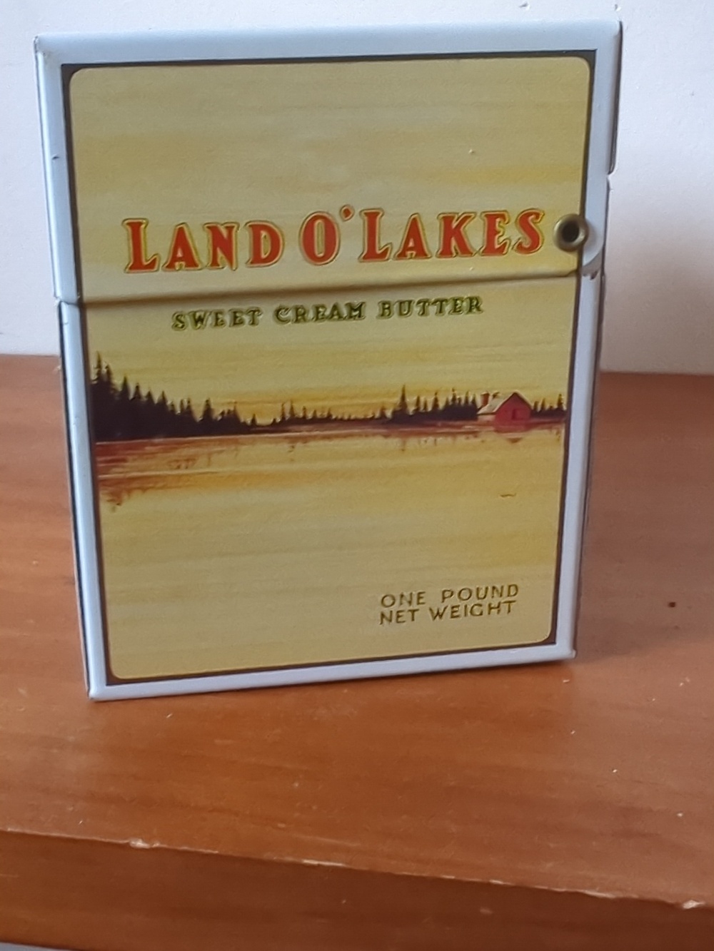 Vintage Land O'Lakes Sweet Cream Butter Tin Recipe Box With Recipes - Picture 3 of 9